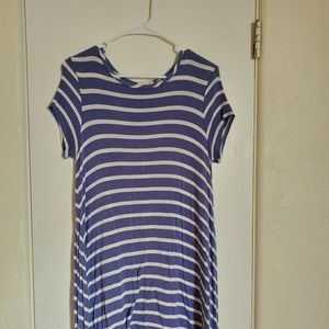 Casual stripped dress